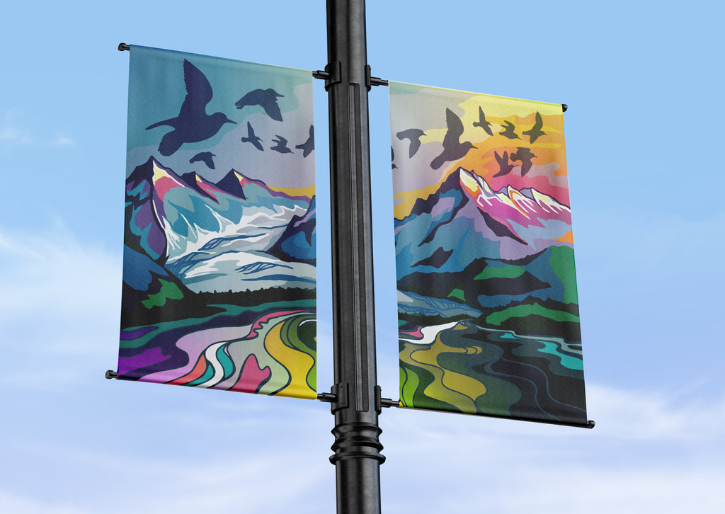 Cordova Street Lamp Banners